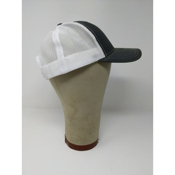 Richardson Mesh Back Snapback Hat Embroidered Rover Logo Gray White Dual 42" - Picture 6 of 11